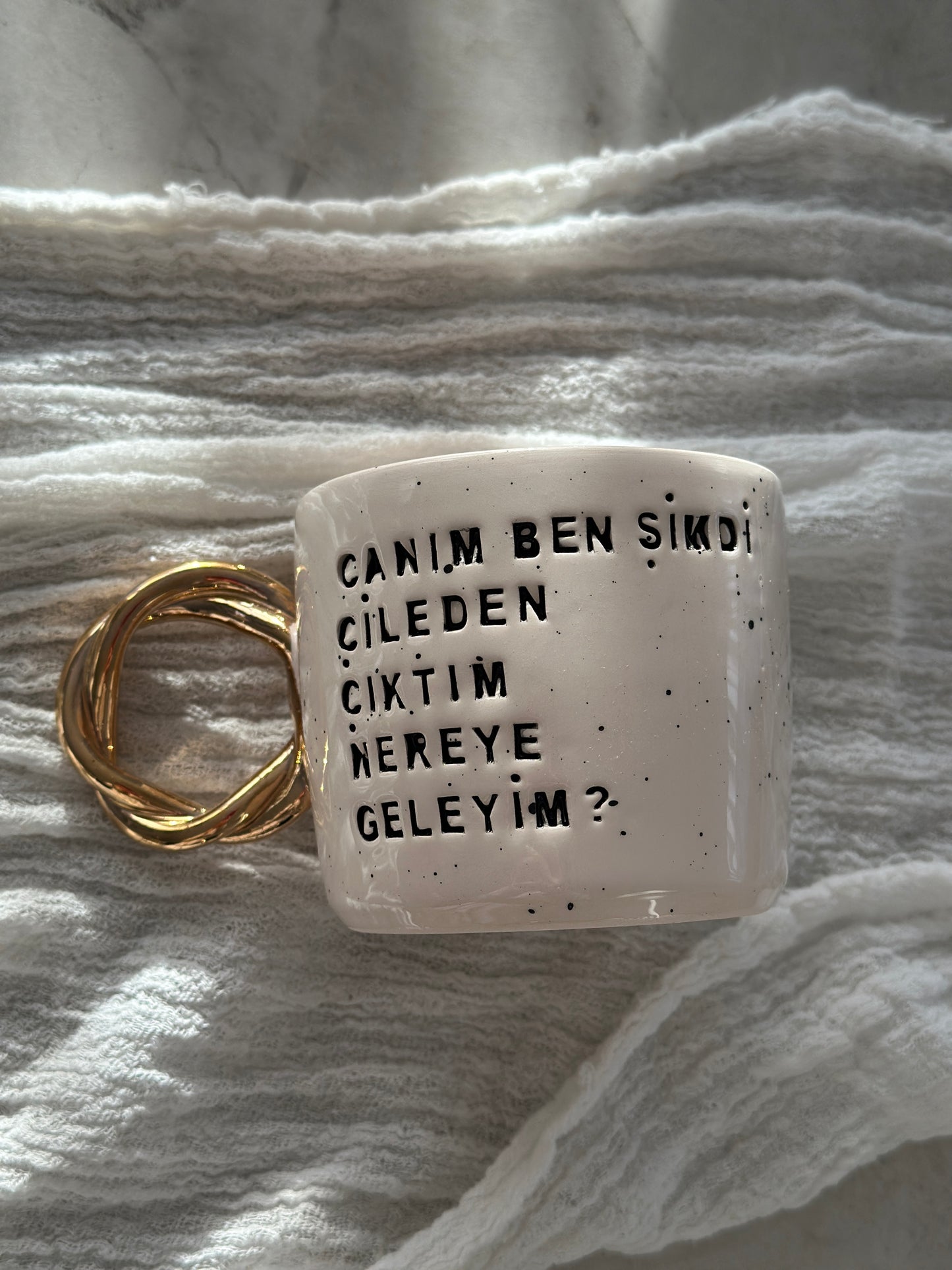 Tasse Canım Gold
