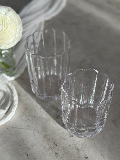 Trinkglas "Flower" groß 2'er Set 300ml