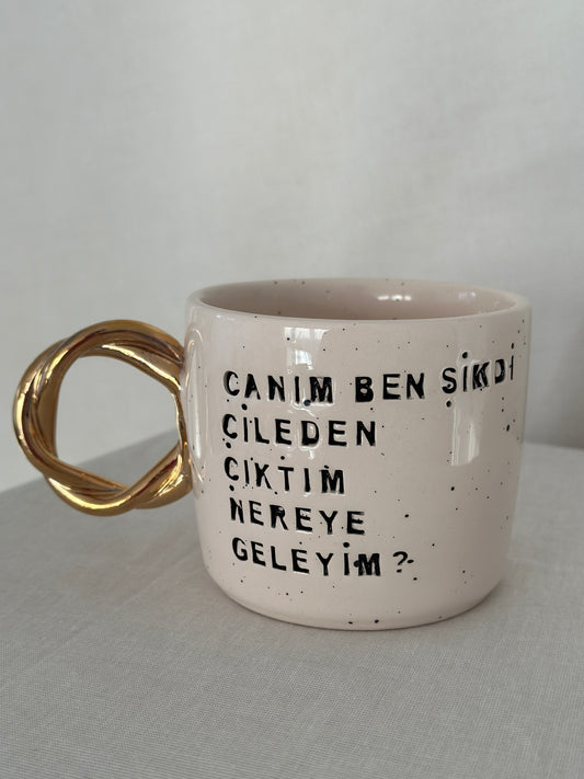 Tasse Canım Gold