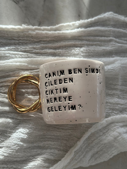 Tasse Canım Gold